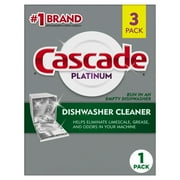 Cascade Dishwasher Cleaner Pouches - 3 ct (Pack of 1)
